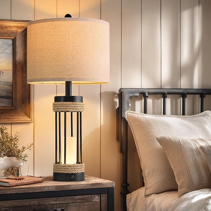 OYEARS 25" Table Lamps Set of 2