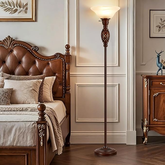 70" Torchiere Floor Lamp with NightLight