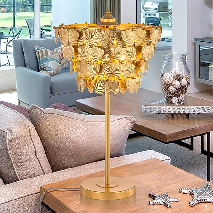 TOCHIC 3 Lights Table Lamp for Living Room, Home Office