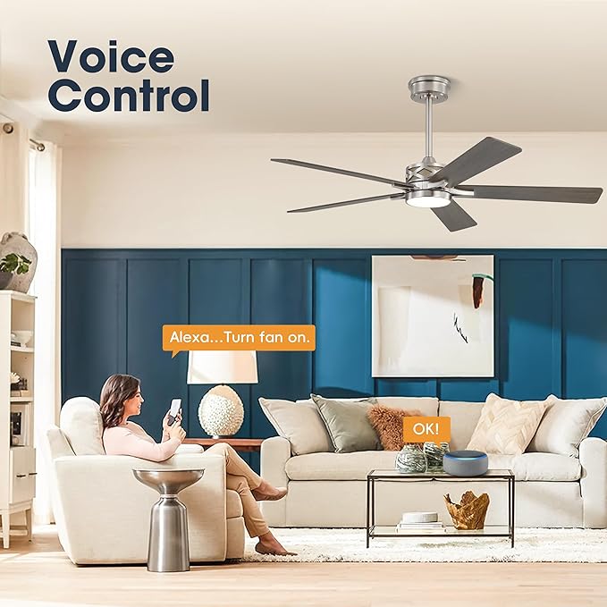 WINGBO 52" Smart Ceiling Fan