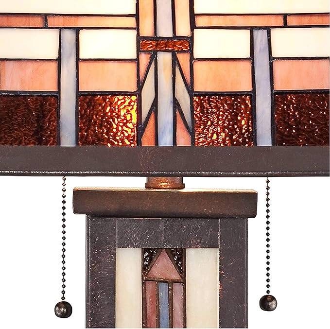 Robert Louis Tiffany Alfred Mission Tiffany Style Table Lamp