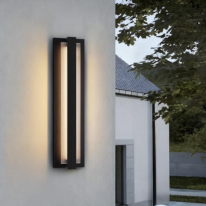 LamQee 23.6" Aluminum Long Outdoor Modern LED Wall Lights