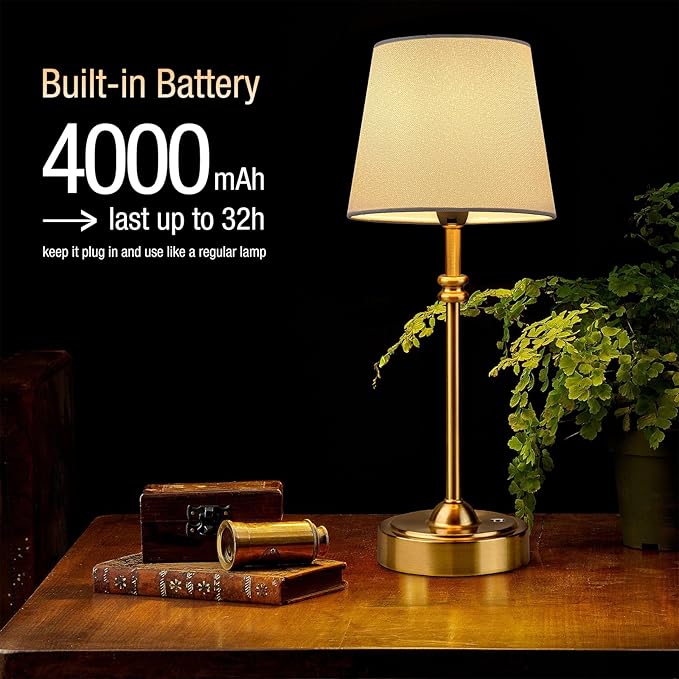 ONEWISH Cordless Table Lamps Set of 2