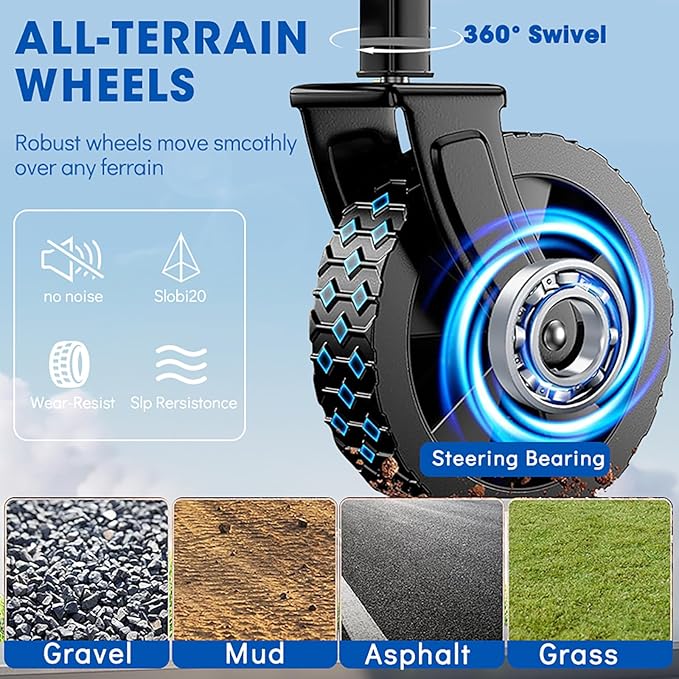 Wagons Carts Foldable, Collapsible Wagon with All-Terrain Wheels 420lbs Weight Capacity Heavy Duty Utility Wagon with Drink Holders for Beach, Garden, Camping, Shopping Groceries, Sports