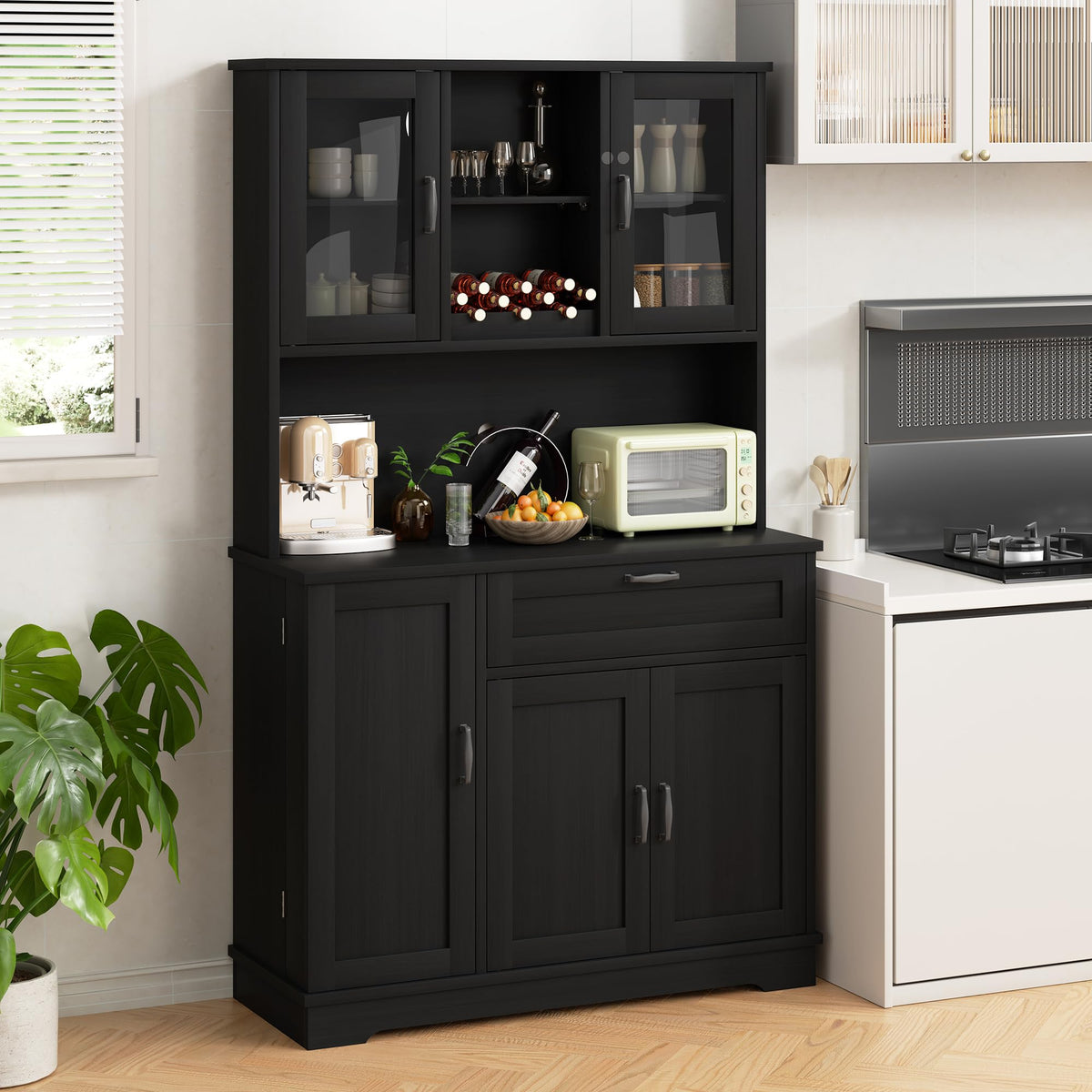 68" Kitchen Pantry Storage Cabinet
