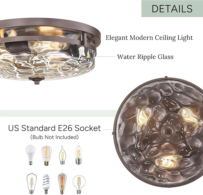 Flush Mount Ceiling Lights, Farmhouse Close to Ceiling Light, Entrance Ceiling