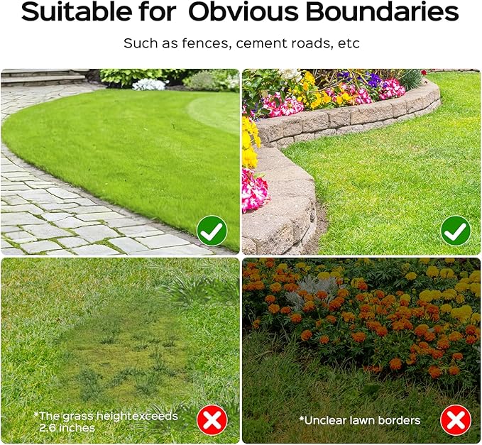 M800Plus GPS+3D Vision Cordless Robot Lawn Mower with Bow-Shaped Path Mowing, APP Control, Robotic Lawnmower with Obstacle Avoidance, Auto-Charging, Height Adjust for Lawns up to 8611 sq.ft