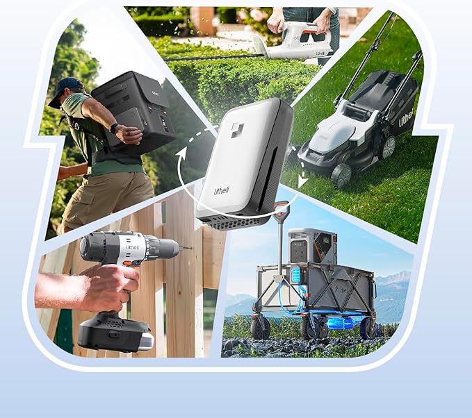 Litheli Cordless Snow Shovel, 20V 12'' Electric Snow Blower for Driveway, Battery Powered Snow Thrower, 4.0Ah Battery Included