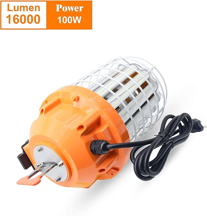 100W LED Temporary Work Light Fixture 16000 Lumen Daylight White 5000K
