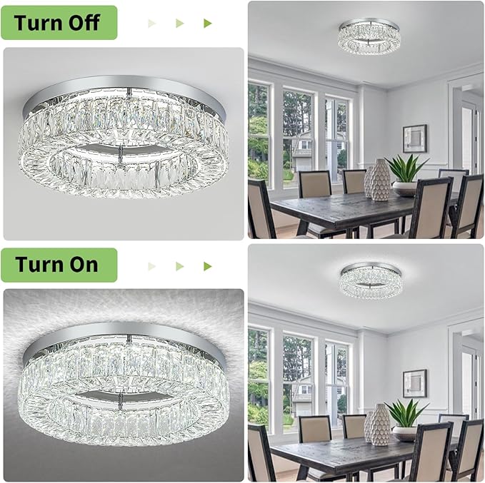 HOPGGIE 18" Dimmable Chandelier