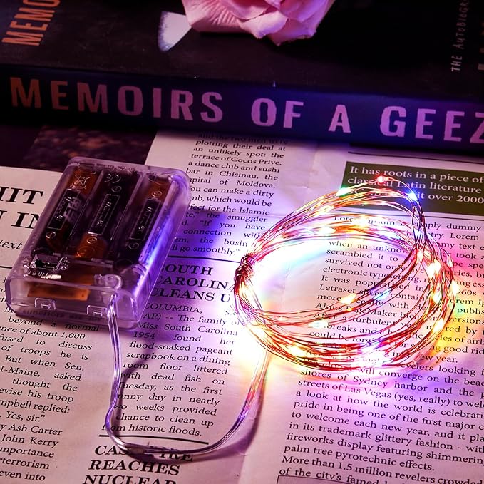 2 Pack 16.4ft Battery Operated String Lights