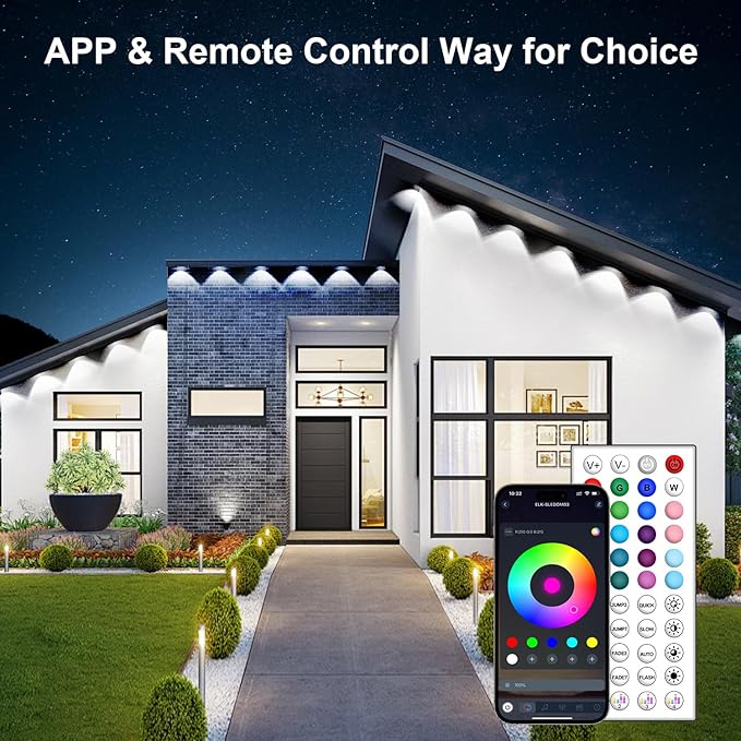 150FT Permanent Outdoor RGB Lights