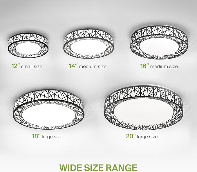ASD 14 Inch LED Flush Mount Ceiling Light Fixture