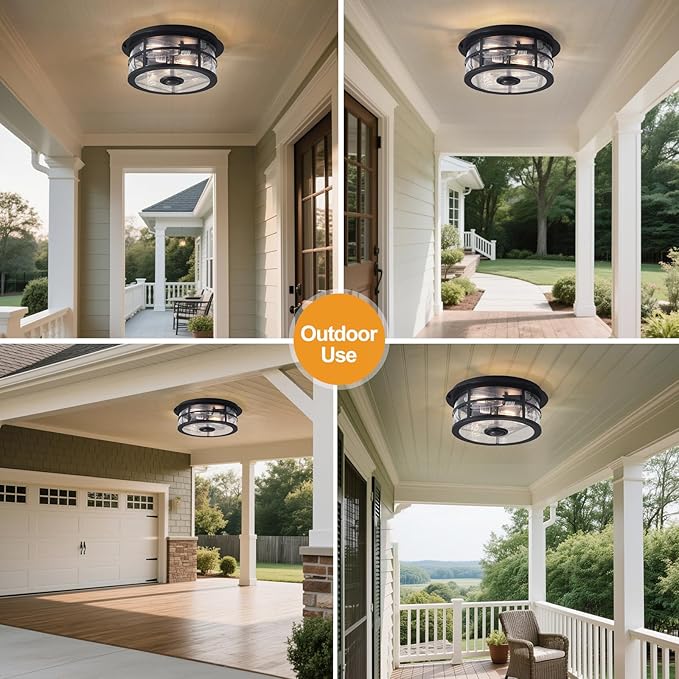 Upgraded Motion Sensor Outdoor Ceiling Light