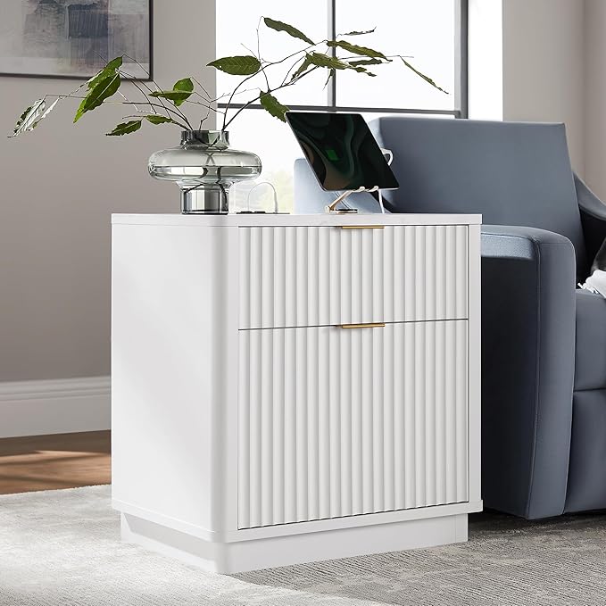 T4TREAM 23'' Fluted Nightstand