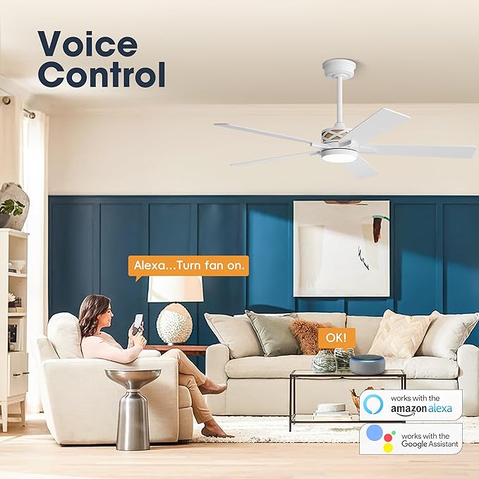 WINGBO 60" Smart Ceiling Fan