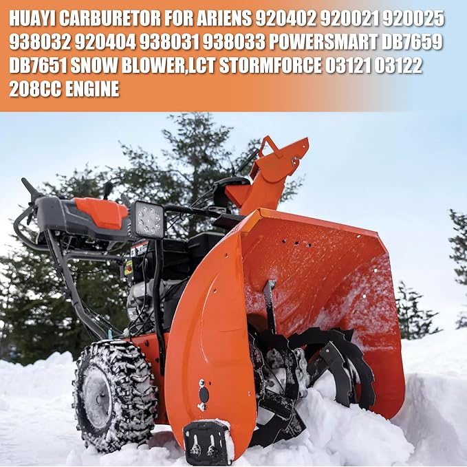 Huayi 20001368 Carburetor for Ariens Compact 22“ 24"/ Sno-Tek 24" 28" / ST 24" 208cc 254cc Snowblower,920402 920021 920025 938032 920404 938031