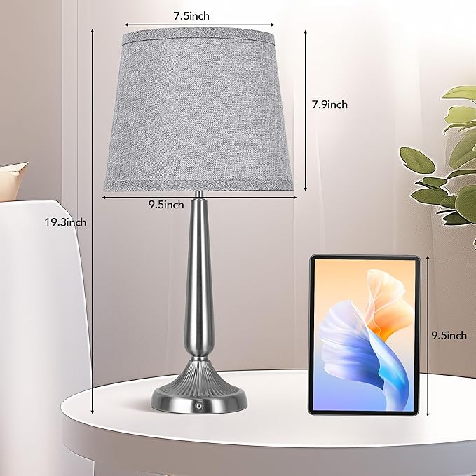 PARTPHONER Cordless Table Lamp, 5000mAh Battery Rechargeable Touch Lamp