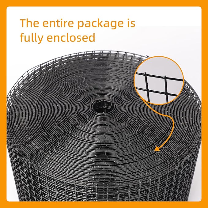 Solar Panel Bird Proof Cover Black Heavy-Duty PVC 1/2 inch 6in * 50FT Bird Proof Rolling net kit Solar Panel Animal Protection Device, can Prevent Pigeons and Birds from Entering The Room