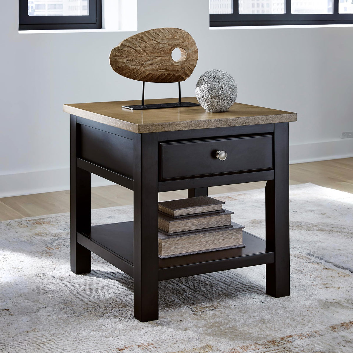 Drazmine Casual End Table with 1 Lower Shelf