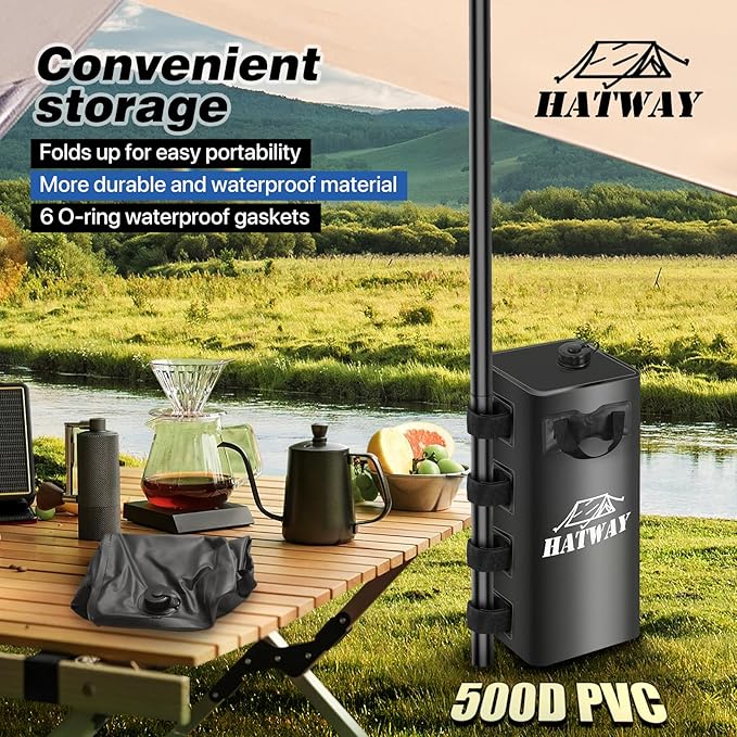 Canopy Water Weight Bag,220 LBS Water Tent Weights Set of 4 Leg Weights for Pop Up CanopyGazebo,Canopies,Tent-4 * 25L-Black