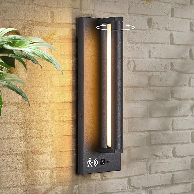 Modern PIR Motion Sensor Outdoor LED Wall Light,