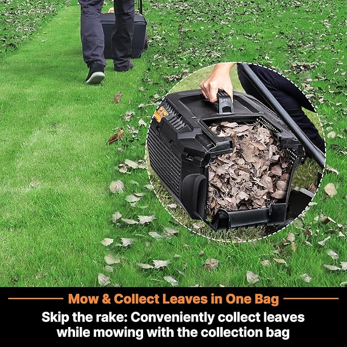 LawnMaster 20VMWGT 24V Max 13-inch Lawn Mower and Grass Trimmer 10-inch Combo with 2x4.0Ah Batteries and Charger