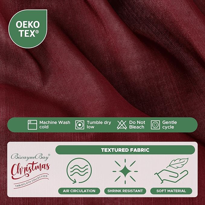Biscaynebay Wrap Around Bed Skirts for King & Cal King Beds Short Drop of 12", Burgundy Adjustable Elastic Dust Ruffles Easy Fit Wrinkle Resistant Silky Luxurious Fabric Machine Washable
