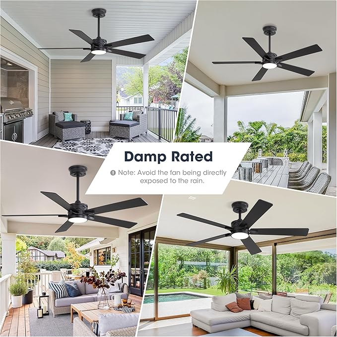 WINGBO 52" Smart Ceiling Fan