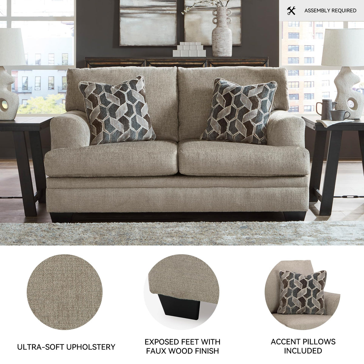 67 in Loveseat Sofa