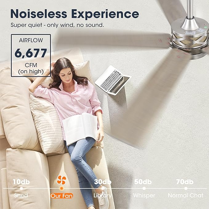 WINGBO 52" Smart Ceiling Fan