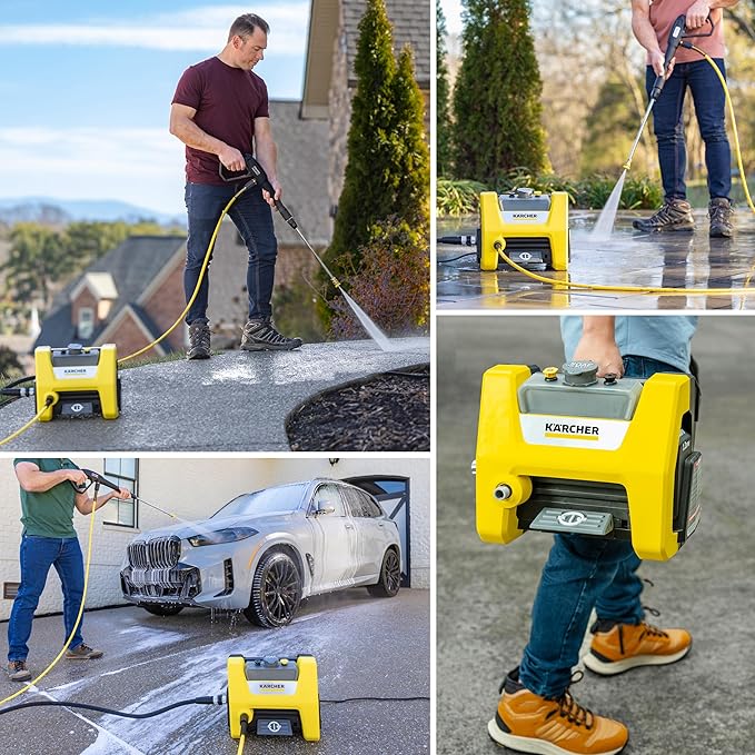 Kärcher Pressure Washer K1800PS Cube, CETA Certified, 3 Spray Nozzles, Detergent Tank, for Cars, Driveways, Siding, Patios, 1.2 max. GPM